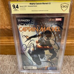 Marvel Venomized Captain Marvel #3 Comic with Black and Orange Cover